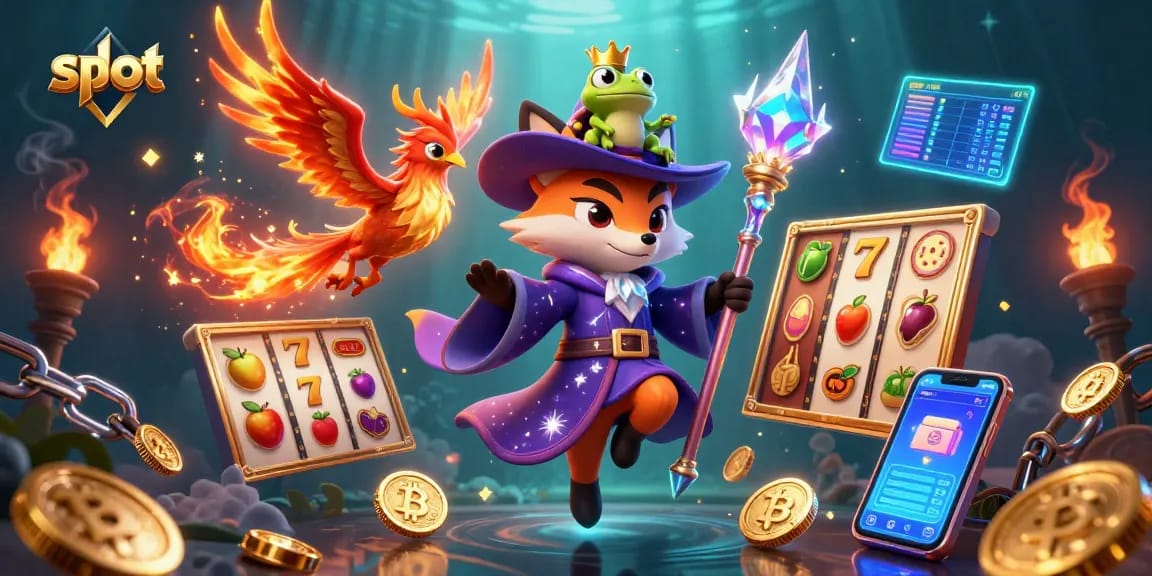 Putaran slot yang menarik dengan simbol keberuntungan dan kemewahan di kasino.