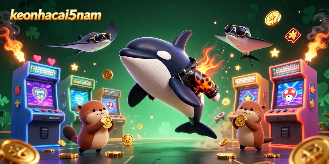 Engage with keonhacai5nam by exploring the exhilarating underwater world of gambling with animated characters.