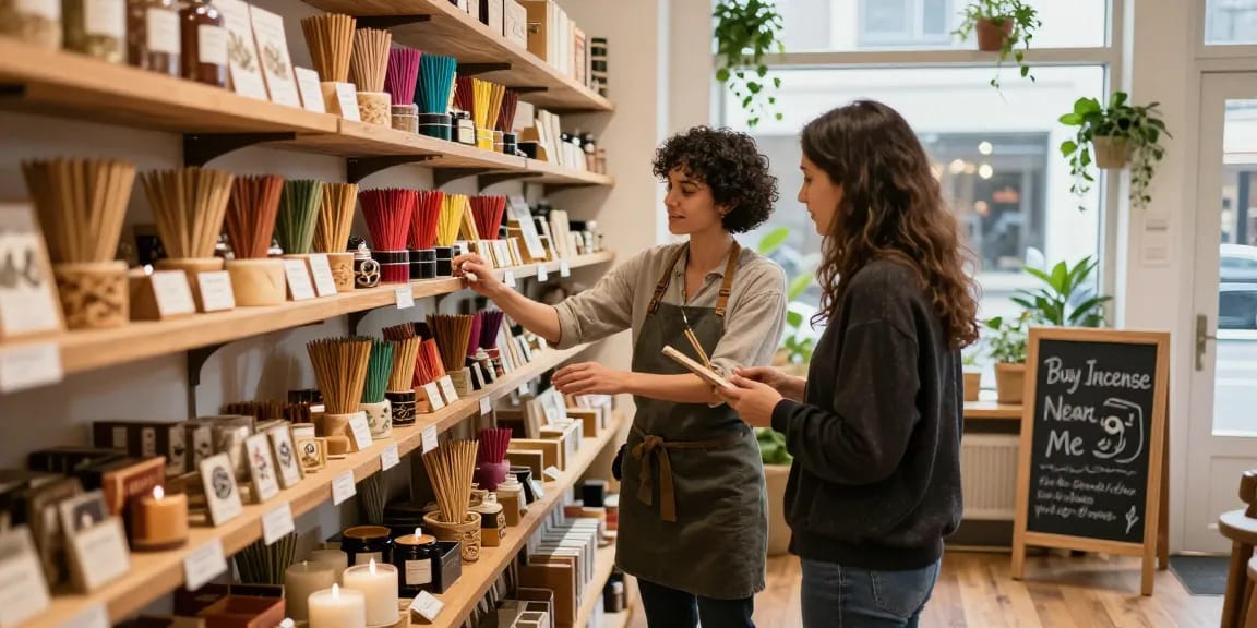 Explore unique incense options at this cozy herbal shop near you for buy-incense-near-me needs
