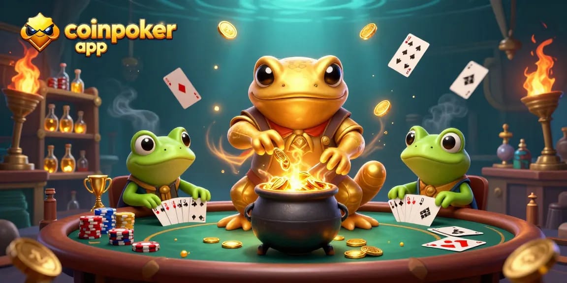 Gioca con l'app coinpoker in un emozionante laboratorio di alchimia con elementi di poker.