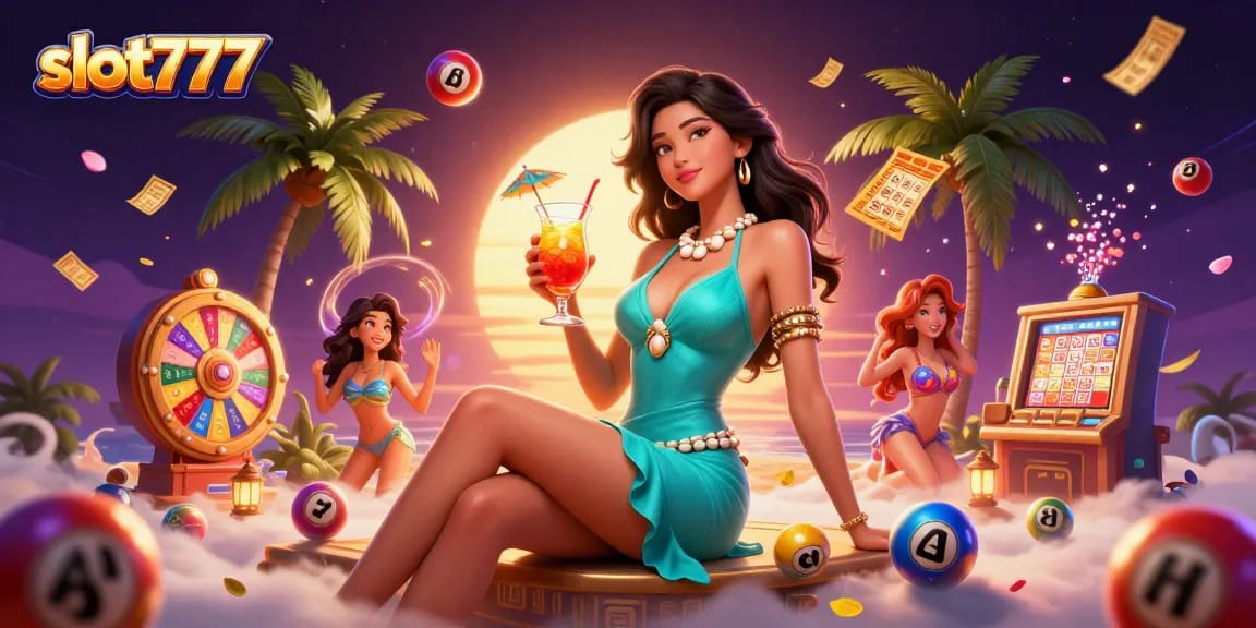Spin winning reels with slot777 amid a vibrant casino scene, showcasing excitement and jackpots.