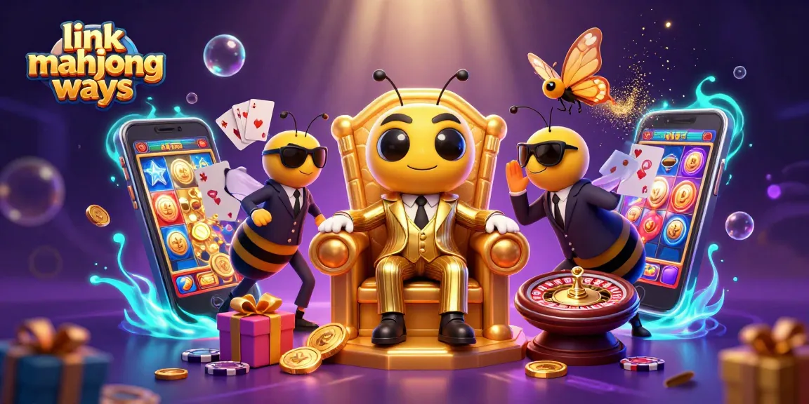 Experience thrilling gameplay with link mahjong ways in a dynamic 3D casino scene filled with excitement.