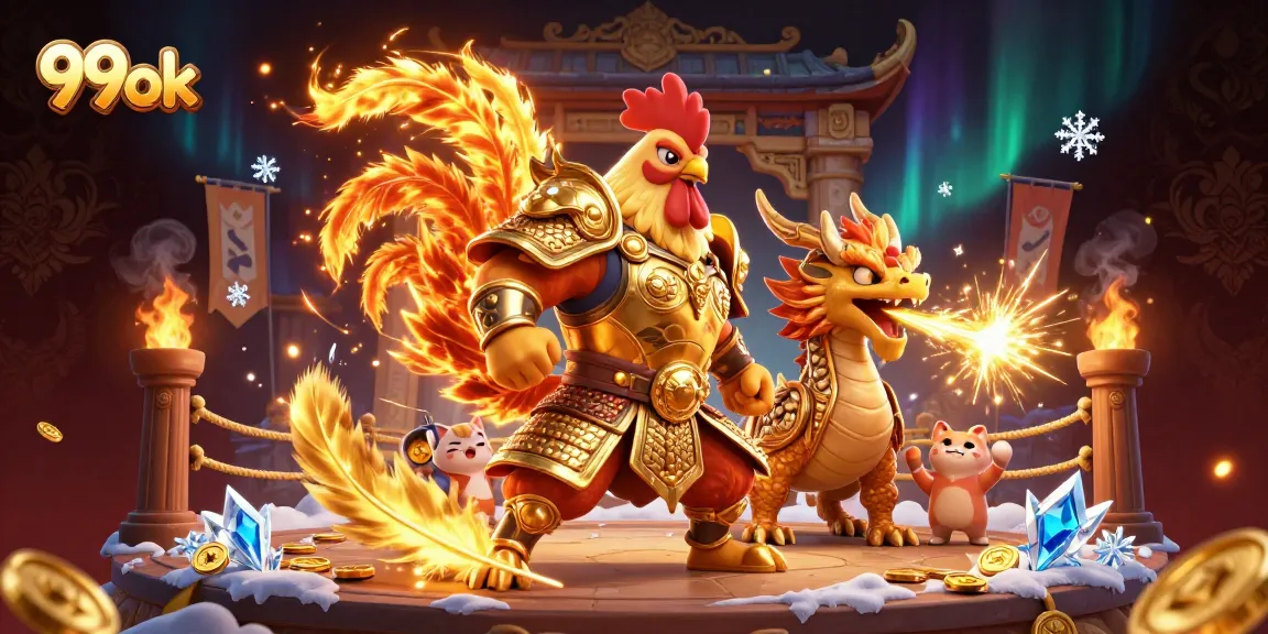 Experience thrilling gameplay with 99ok's dynamic casino warriors battling in an energetic arena.