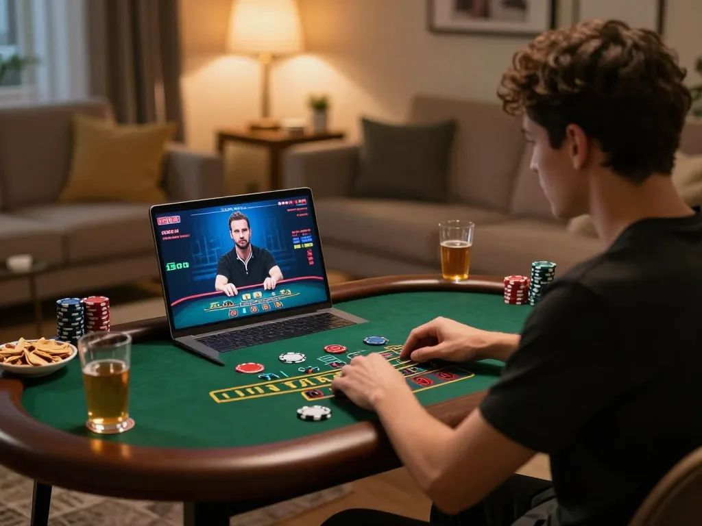 Engage in fly88 đăng nhập while playing live dealer baccarat from home in a cozy setting.