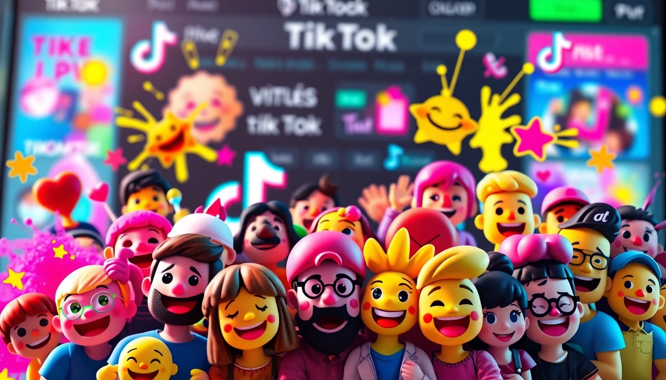 Creative arrangement of TikTok emojis showcasing popular expressions and trends.