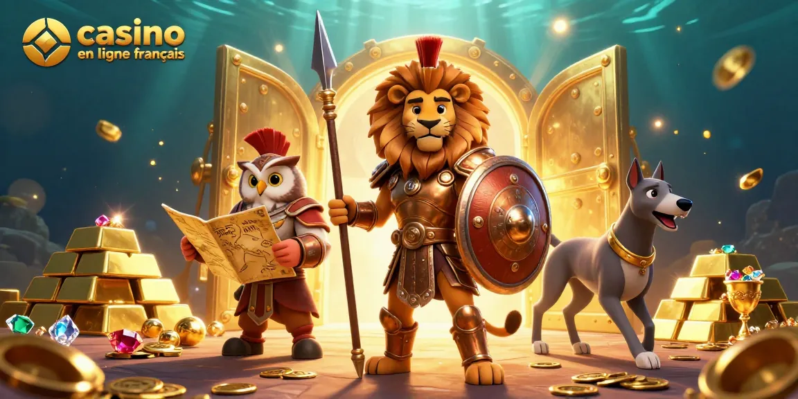 Jouer à des jeux captivants dans un casino en ligne français rempli de trésors et d'aventures.
