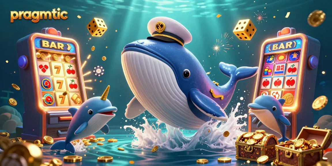 Spin the pragmatic slot machines with a whale captain and playful dolphins in a sea of gold.