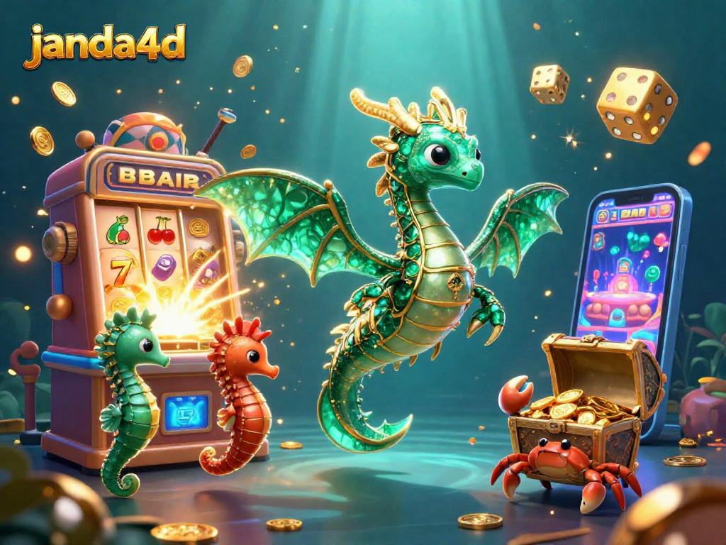 Gali kesenangan bermain di janda4d dengan slot jackpot yang meledak dan naga laut magis.