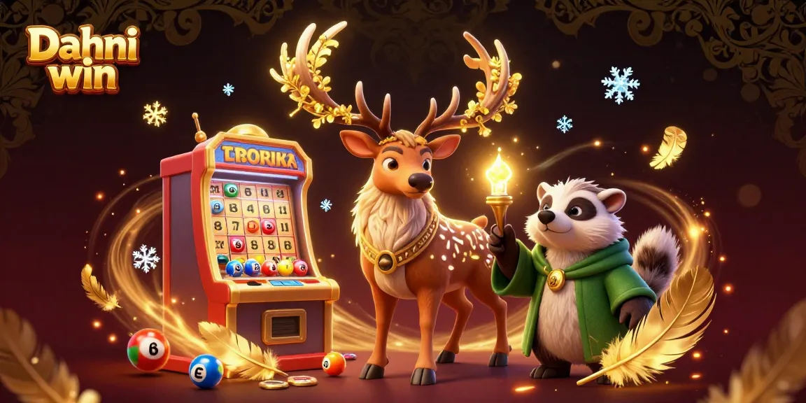 Dhani win lottery scene featuring exciting games, colorful balls, and dynamic characters for enhanced gambling engagement.