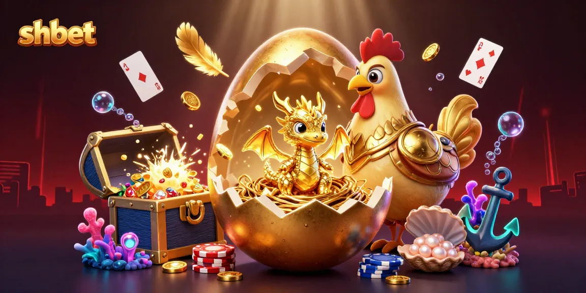 Bet and win big with the golden dragon at SHBET, surrounded by shimmering casino elements.