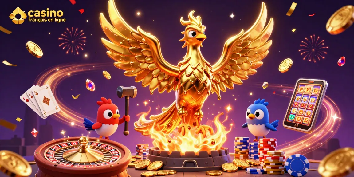 Jouez au casino français en ligne avec des jackpots éclatants de pièces d'or et des gagnants.