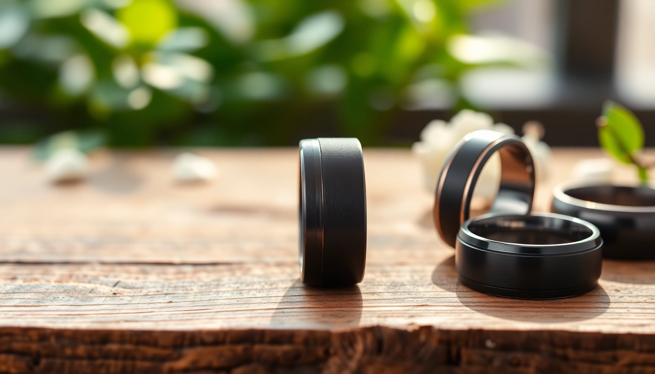 Stylish and Timeless Black Wedding Rings for Men