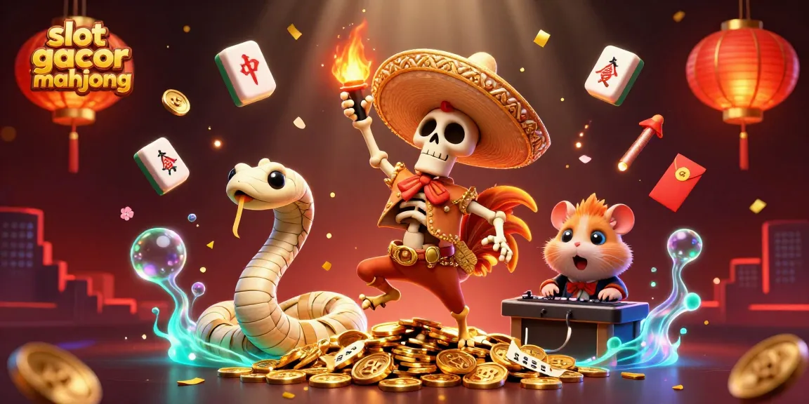 Experience exciting wins with slot gacor mahjong in a vibrant 3D casino illustration.