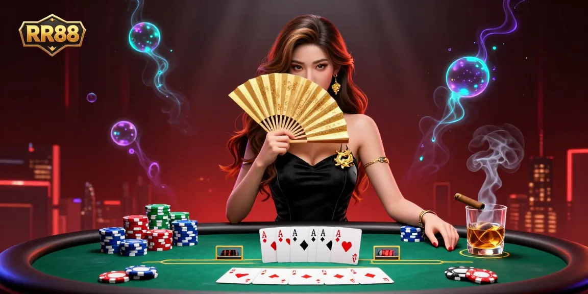 Experience thrilling gameplay at RR88 with vibrant casino elements in an ultra-detailed 3D illustration.