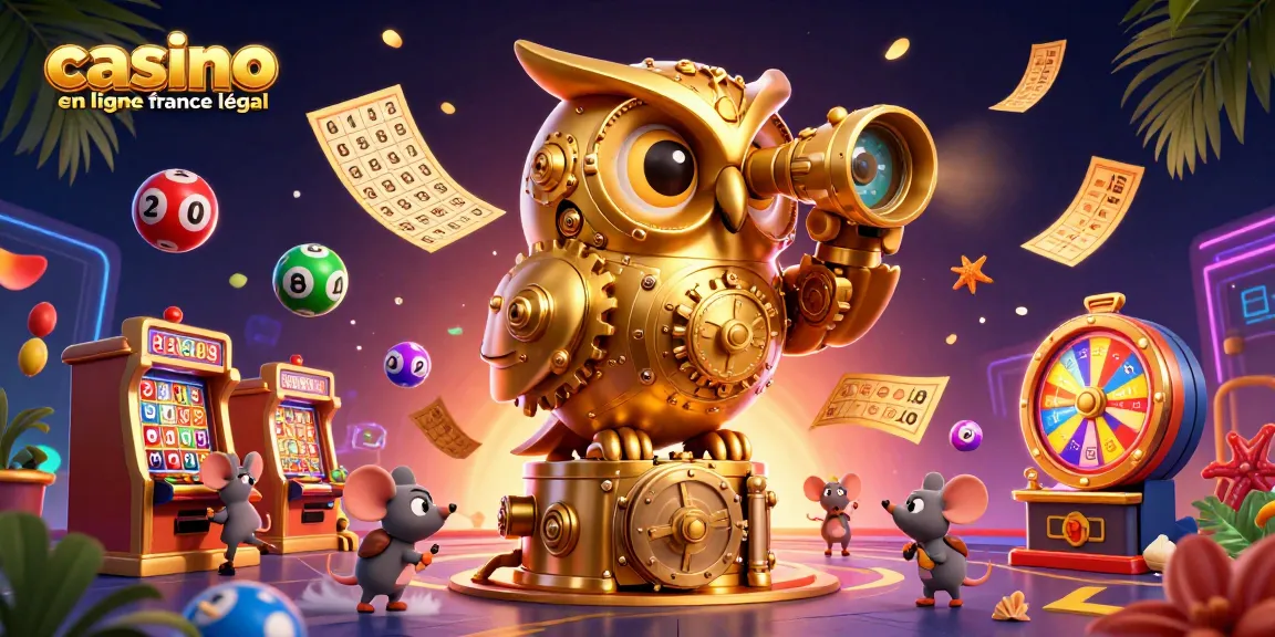 Gagnez avec le casino en ligne France légal, illustration dynamique de jeux d'argent.