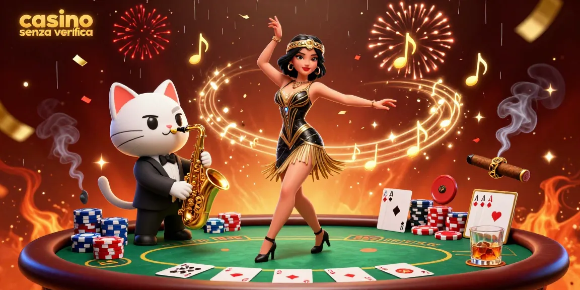 Scopri l'emozione del casino senza verifica con colorate fiches da poker, una danza in un ambiente scintillante!