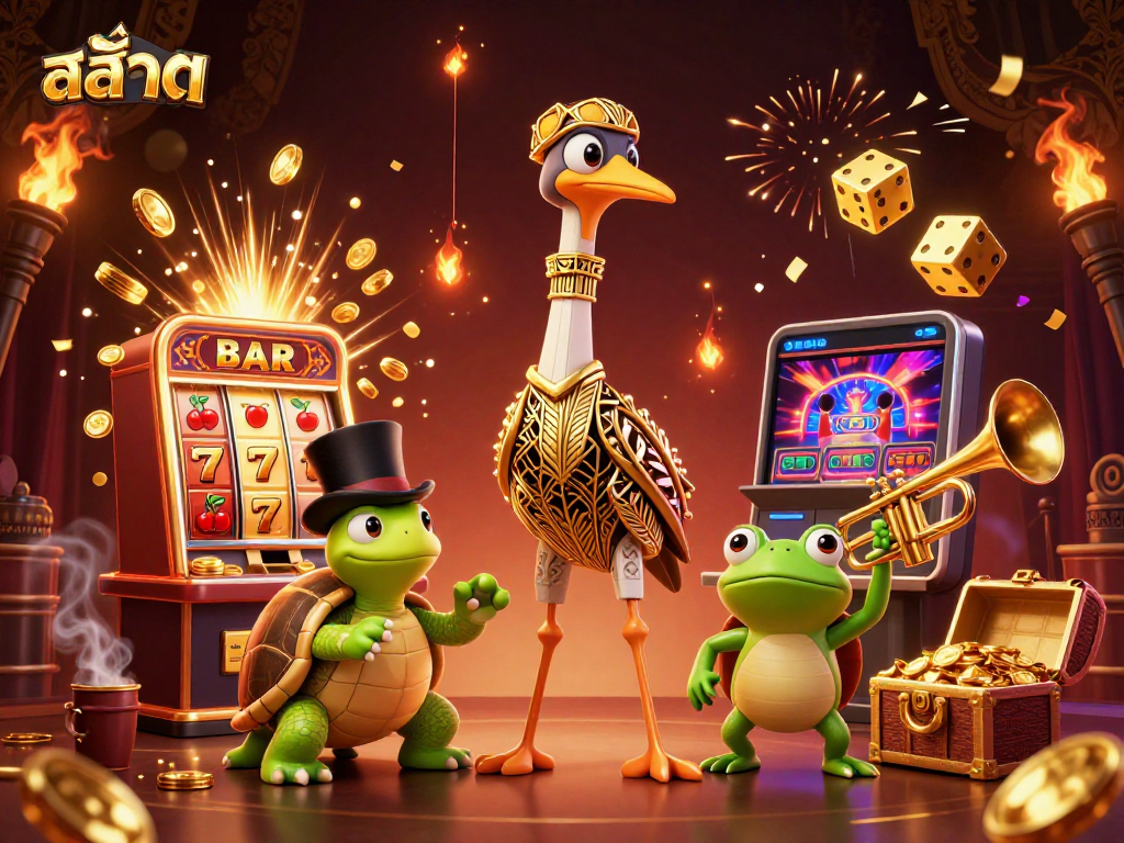 Spin lucky สล็อต with vibrant casino characters and exciting elements in a lively speakeasy scene.