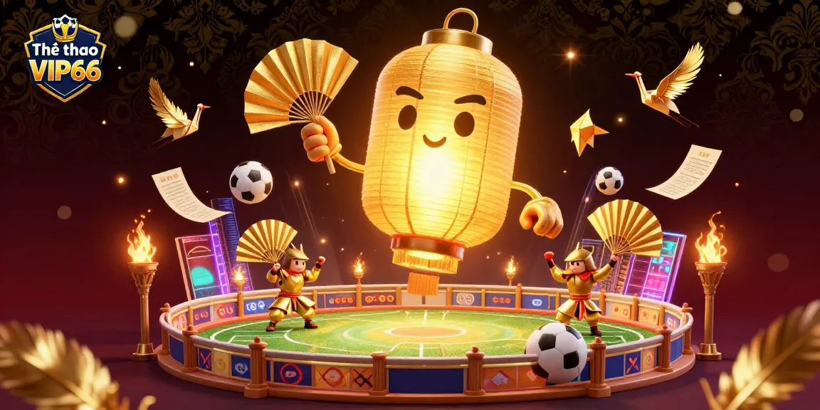 Engage in thrilling sports betting with Thể thao VIP66, an arena filled with trophies and dynamic action.