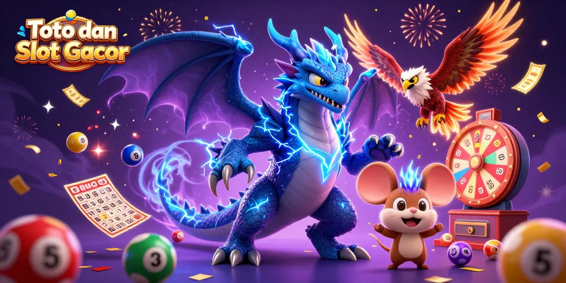 Engage in thrilling Toto dan Slot Gacor action with dynamic lottery elements and vibrant casino animations.