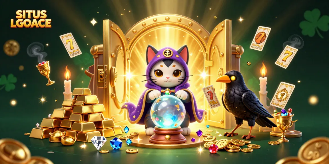 SITUS LGOACE offers dynamic gameplay with captivating fortune teller and mystical elements in a vibrant scene.