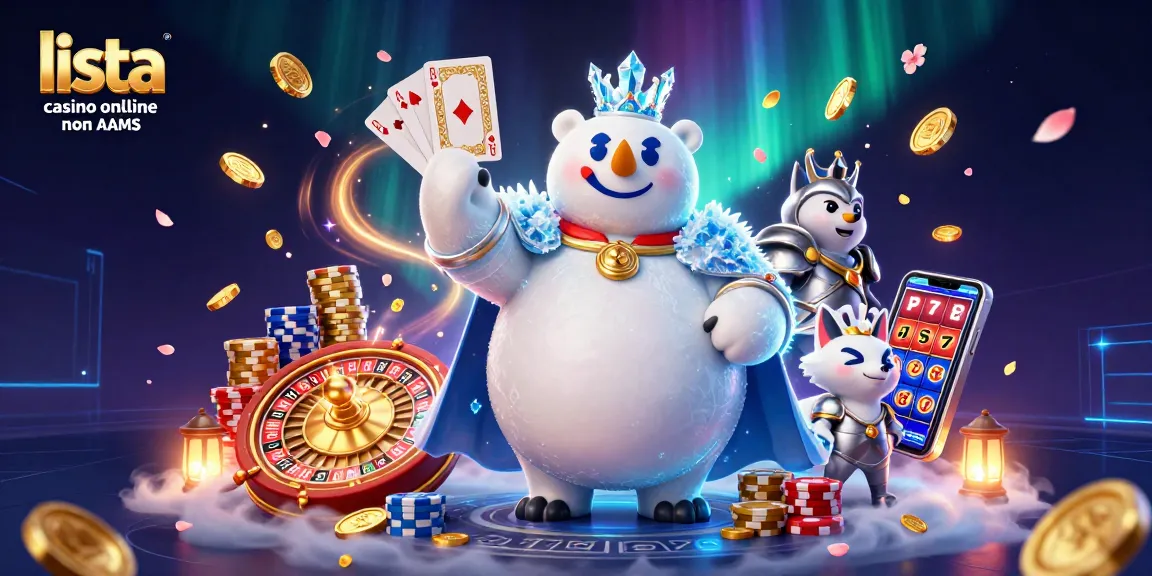 Vivi vincite su lista casino online non AAMS con una scena emozionante di elementi vibranti del casinò, che mostrano azione e divertimento.