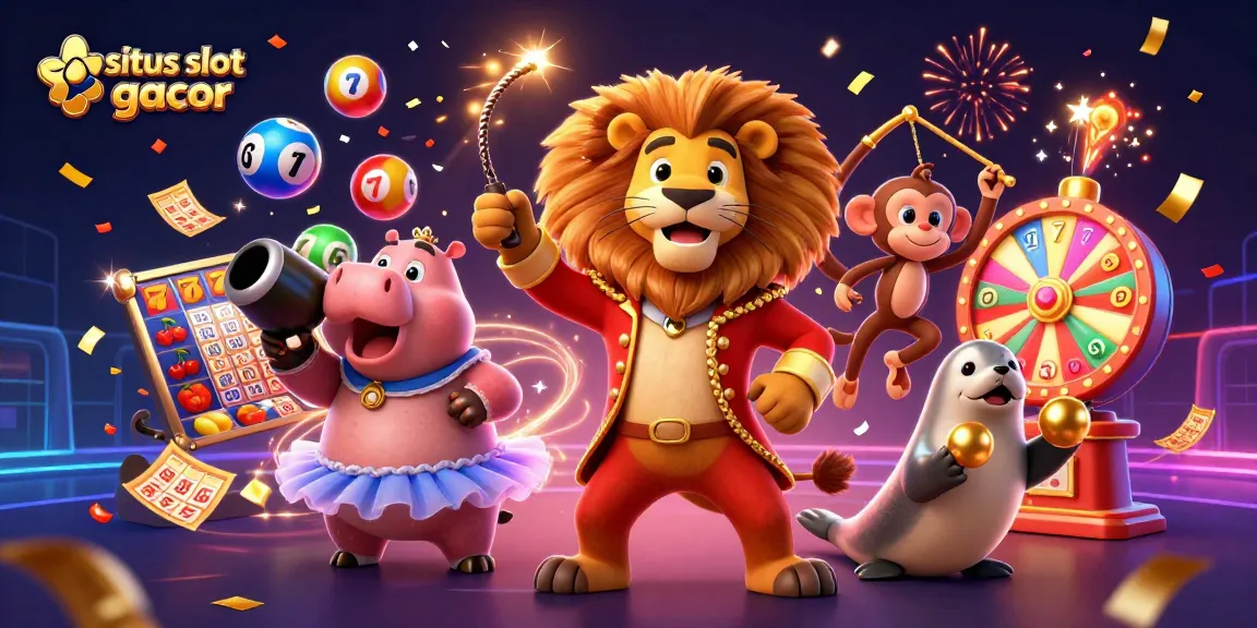 Experience the excitement of situs slot gacor with vibrant slots and dynamic characters in a thrilling casino scene.