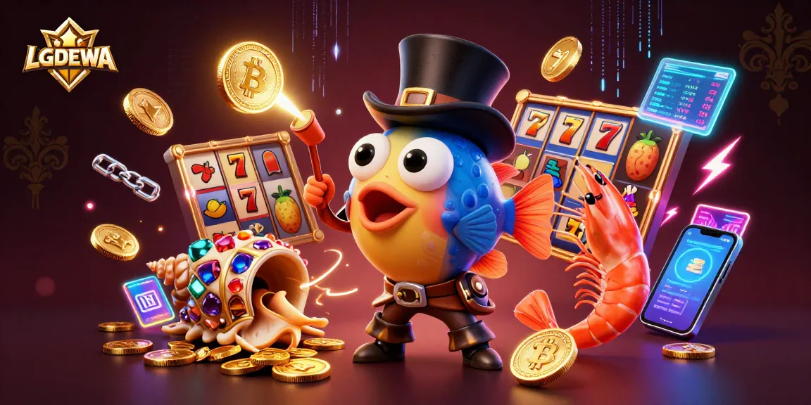 Spin the reels with LGODEWA by attracting jackpots with vibrant sea creatures in a casino adventure.