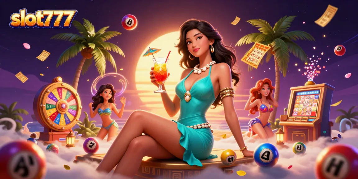 Spin winning reels with slot777 amid a vibrant casino scene, showcasing excitement and jackpots.