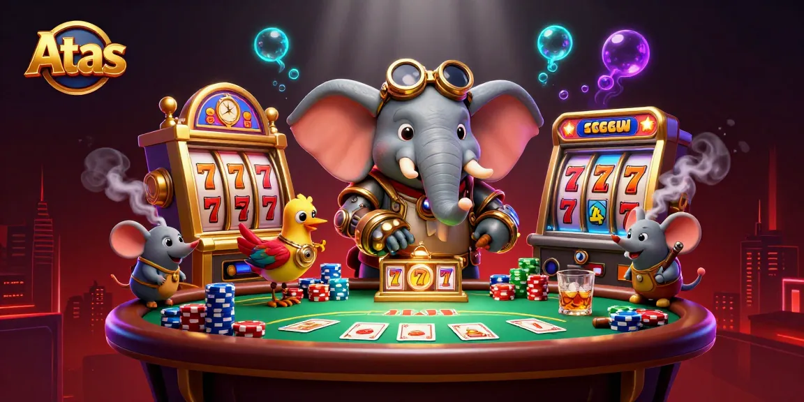 Spin the golden slot machine at Atas, where vibrant colors and thrilling gameplay come alive.