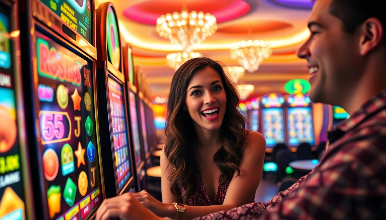 Menangkan Slot Deposit 5k dalam permainan mesin slot yang berwarna-warni.