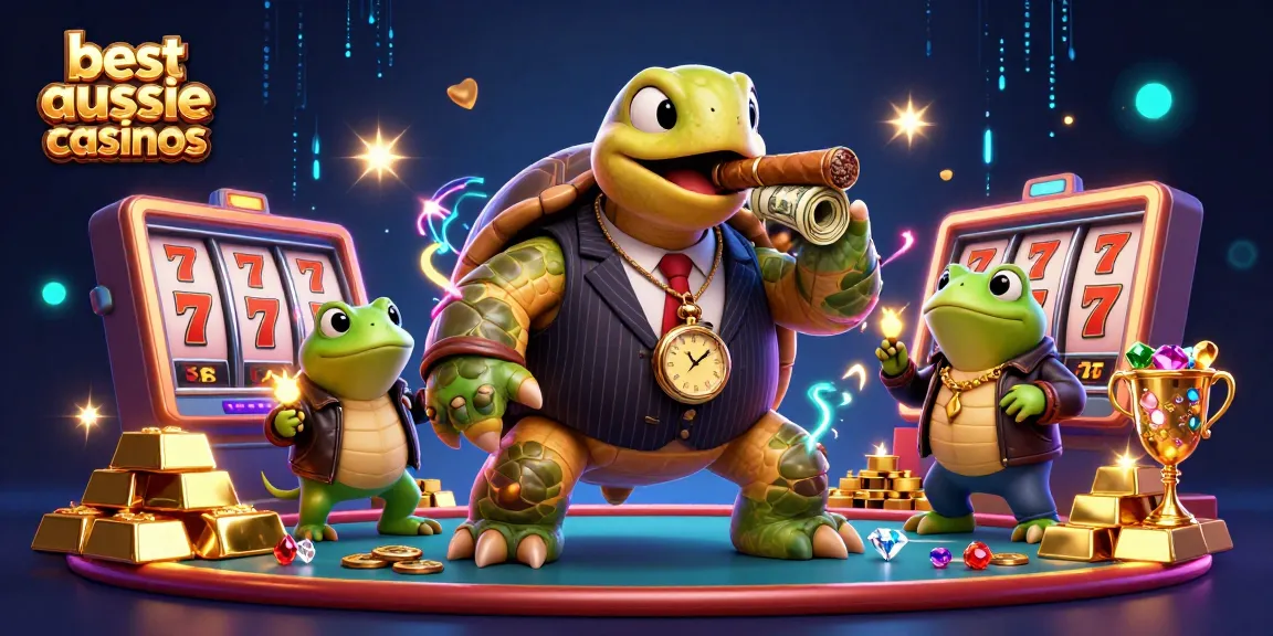 Experience the best aussie online casinos with vibrant characters and dynamic casino elements.