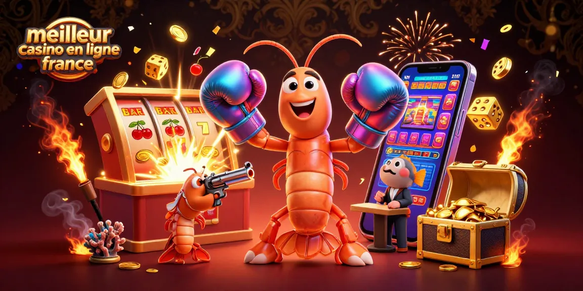Découvrez les jackpots avec le meilleur casino en ligne France dans cette illustration colorée.