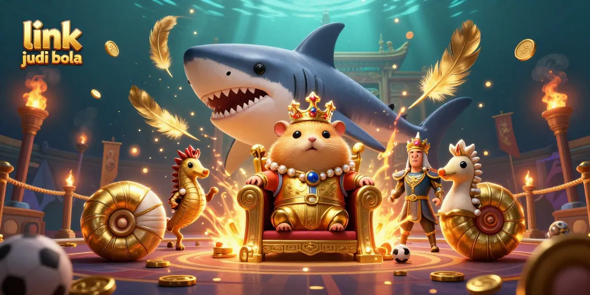 Engage in link judi bola with a fierce hamster king amid dynamic sports betting elements.