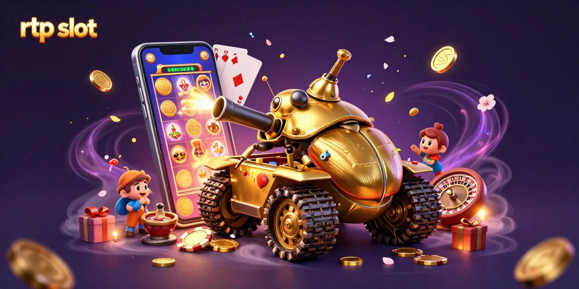 Experience thrilling fun with rtp slot in a vibrant 3D casino scene filled with excitement and rewards.