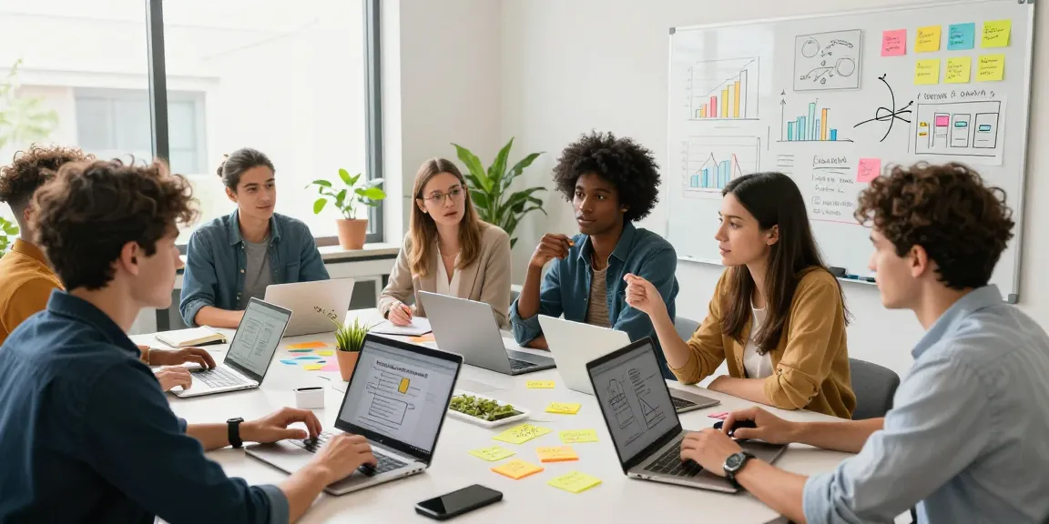 Entrepreneurs at https://www.startsomethingpc.com discussing innovative business strategies in a dynamic startup environment.