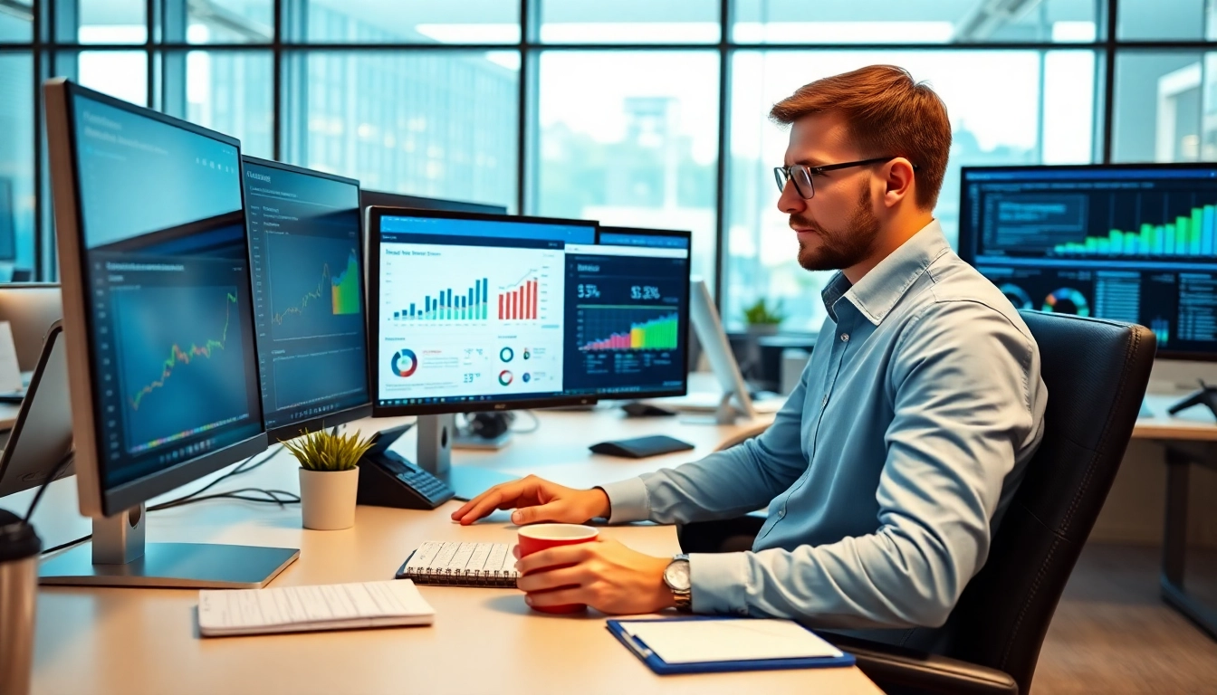 Scrape linkedin and sales navigator leads with a professional data analyst in an engaging office setting.