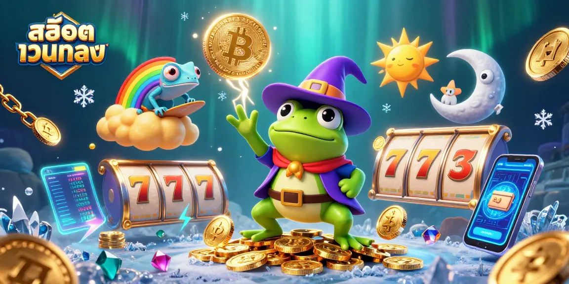 Spin the reels with สล็อตเว็บตรง in a vibrant 3D scene filled with golden coins and lucky symbols.