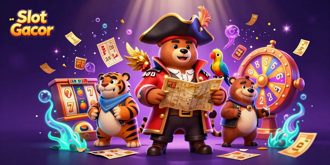 Experience the excitement of Slot Gacor with colorful slot reels and dynamic casino features.