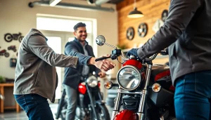 Wir kaufen dein motorrad erfahrungen mit zufriedenen Kunden in einem modernen Büro.