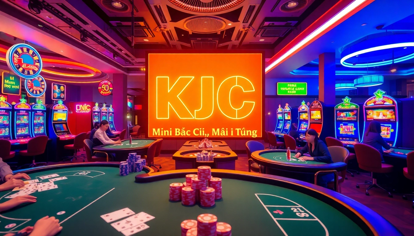 KJC AC 3 immersive casino experience with thrilling tables, dice, and slot machines.