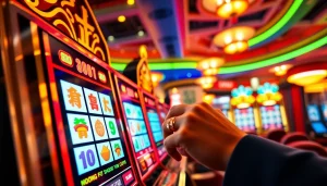 Mengalami serunya slot demo mahjong dengan mesin slot berwarna-warni di kasino.