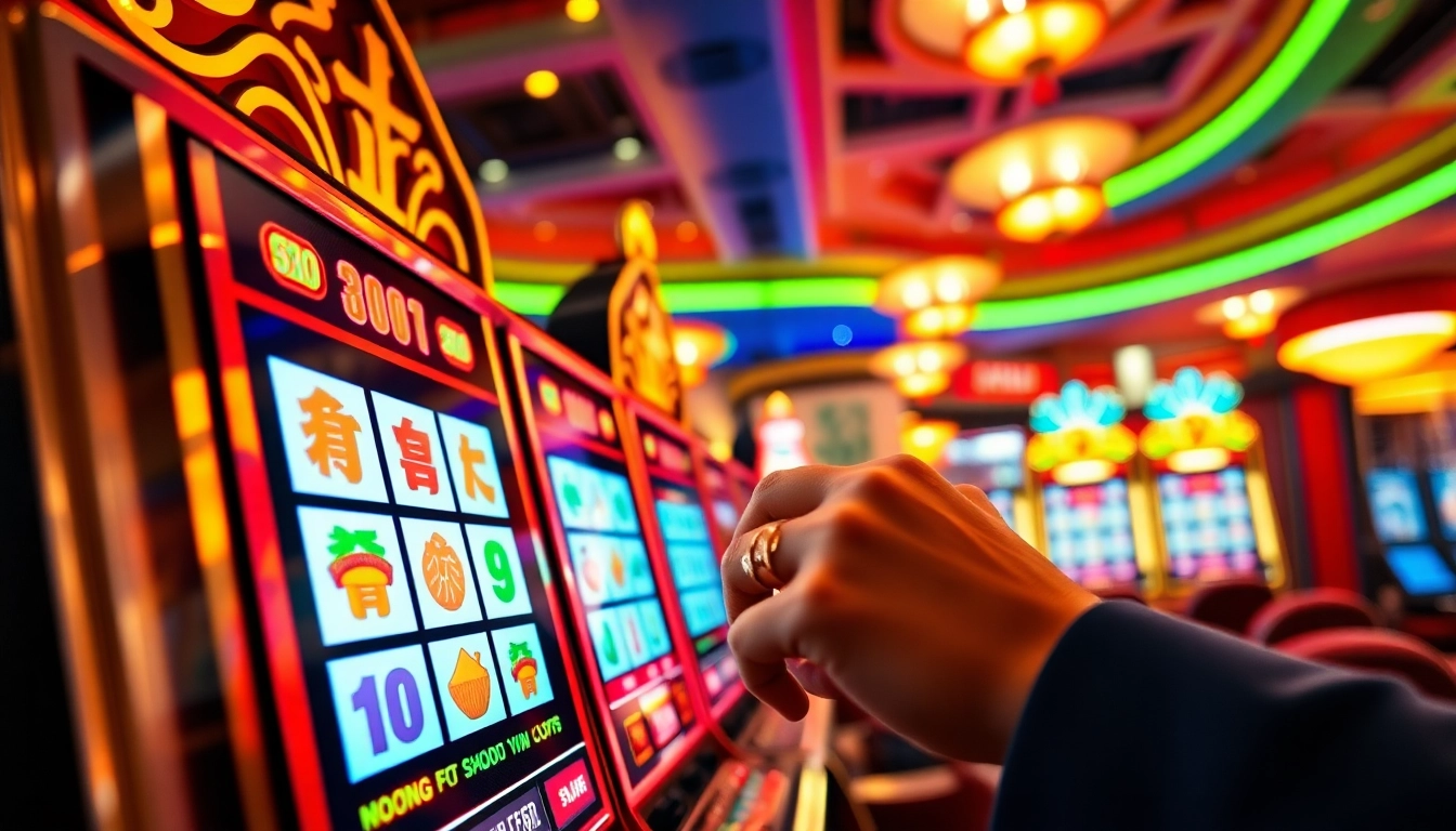 Mengalami serunya slot demo mahjong dengan mesin slot berwarna-warni di kasino.