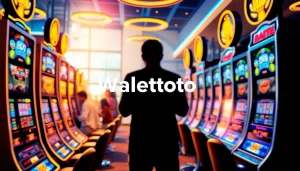 Walettoto tampil di poster promosi dengan suasana bermain yang dinamis dan menggembirakan.