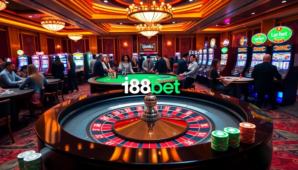 Experience thrilling gaming action at link 188bet with immersive slot machines and vibrant casino tables.