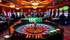 Experience thrilling gaming action at link 188bet with immersive slot machines and vibrant casino tables.