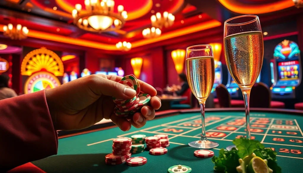 Indibet salad themed poker scene highlighting excitement in luxury gambling.