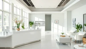 Engaging medspa marketing ideas showcased through an inviting reception area designed for client relaxation.