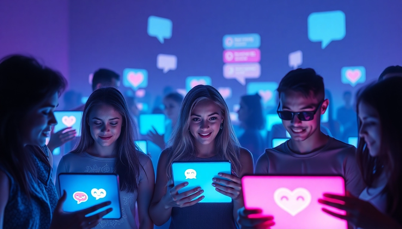 Engaging ai sexting scene with interactive chat interfaces and emotive avatars