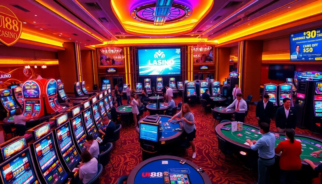 Experience the excitement of UU88 Casino featuring a vibrant gaming floor.