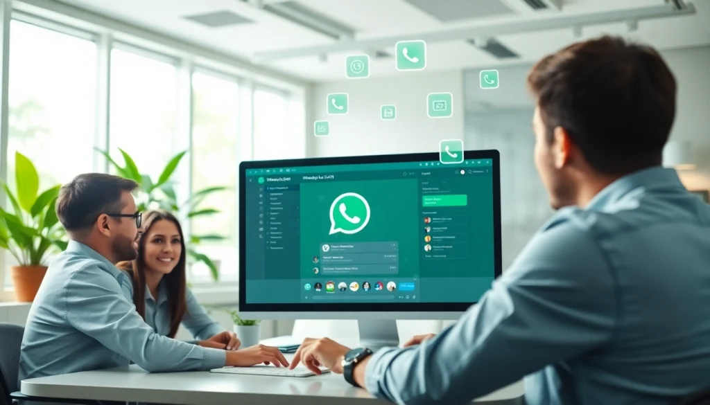 Enhance your engagement with WhatsApp Smart CRM by collaborating effectively in a modern workspace.